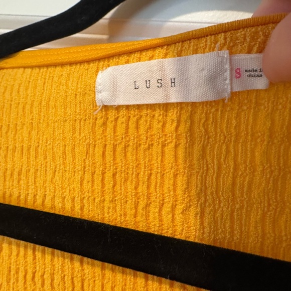 Lush Stretch Flutter Sleeve Crop Top - Picture 3 of 4